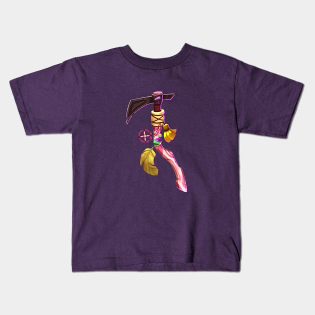 Shaman's tomahawk Kids T-Shirt by Yana Graffox